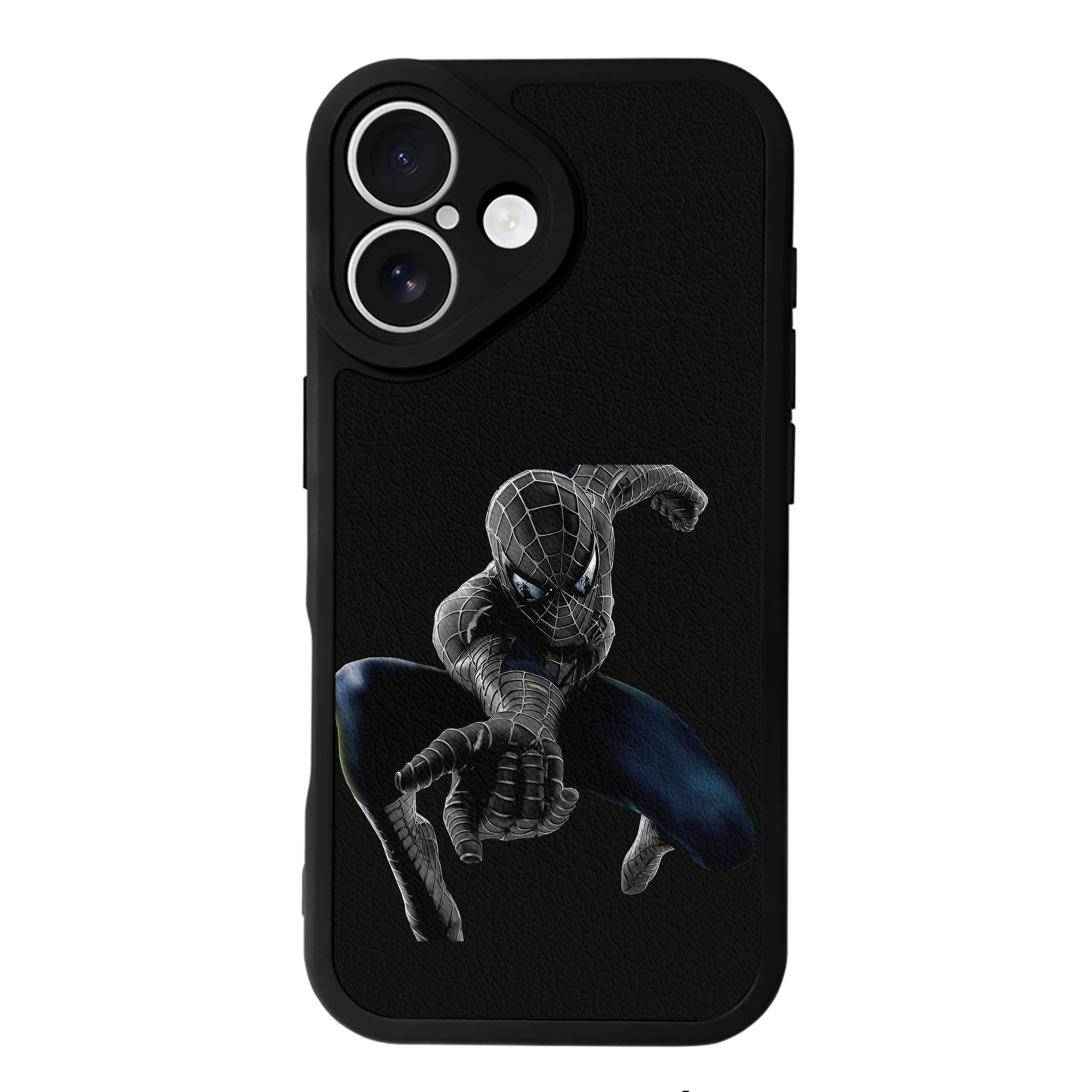 （画像用） Spider Man スパイダーマン 【iPhone 16シリーズ対応】シリコンスマホケース（レザー調） 材質：シリコン